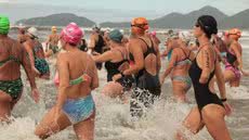 Desafio Aquático celebra aniversário de Santos com 400 atletas - Imagem: reprodução Prefeitura de Santos