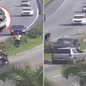 Vagner Luis Eduardo morreu após ser atingido por um carro enquanto realizava serviços de jardinagem na Avenida Ayrton Senna da Silva, na entrada de Praia Grande - Imagem: Reprodução