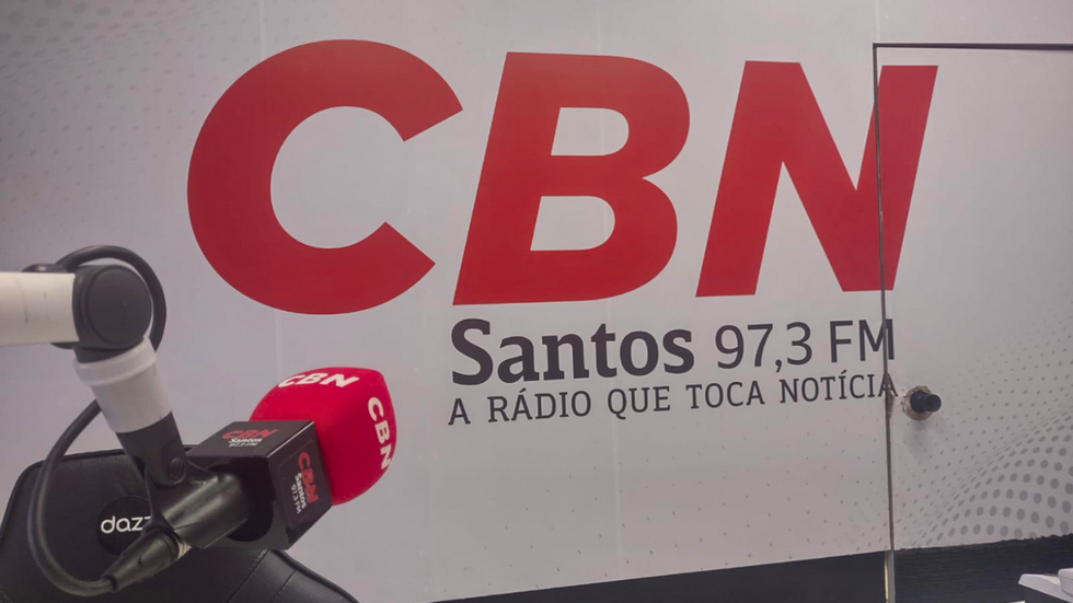 De segunda a sexta-feira, a partir das 9h às 12h, acontece o Jornal da CBN - Imagem: Rádio CBN Santos