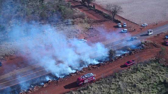 Alerta da defesa civil para riscos de incêndio em São Paulo - Imagem: Divulgação/ Governo SP