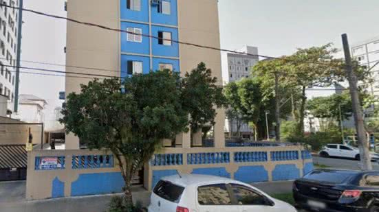 O crime ocorreu em um condomínio na Rua Frei Francisco Sampaio, no bairro Aparecida, em Santos - Imagem: Reprodução/Google Maps