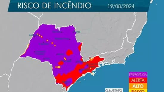 Serão realizadas vistorias nas áreas de risco que possam ocasionar queimadas, como construção de aceiros, plantações e matos secos, entre outros - Imagem: Divulgação/Defesa Civil do Estado de São Paulo