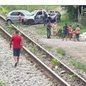 Um motorista sofreu escoriações leves após colisão com trem em Cubatão - Imagem: Reprodução