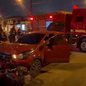 Motociclista é socorrido pelo Samu após forte colisão na Área Continental - Imagem: Reprodução