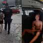 A atitude de tentar se esconder do policiamento gerou suspeitas e culminou na detenção do jovem por infrações anteriores - Imagem: Divulgação/ ROMU Guarujá