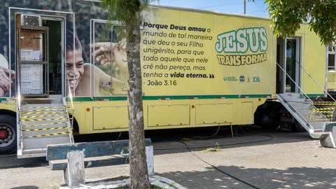 Carreta Missionária atende mais de 3 mil pessoas em Guarujá - Imagem: reprodução Prefeitura de Guarujá