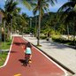 Nova regulamentação define que ciclovia da orla de Praia Grande é exclusiva para bicicletas. - Imagem: Prefeitura de Praia Grande