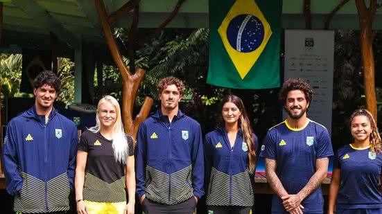 Equipe brasileira de surfe chega no Taiti - Reprodução Instagram/ Time Brasil