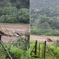 Balsa utilizada por comunidades quilombolas em Eldorado foi arrastada pela correnteza do Rio Ribeira de Iguape após fortes chuvas elevarem o nível das águas - Imagem: Redes sociais