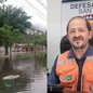 Chefe da Defesa Civil de Santos, Coronel Daniel Onías, detalha os impactos do temporal e as previsões para o fim de semana em entrevista à CBN - Imagem: Reprodução