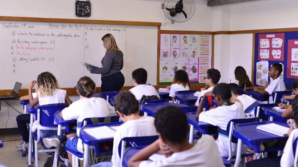 Escola municipal Santos - Imagem: Reprodução | g1