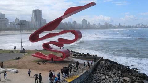 Feriado de Nossa Senhora Aparecida deve atrair quase 370 mil turistas a Santos - Imagem: reprodução Prefeitura de Santos