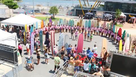 O Festival de longboard feminino é muito mais do que um encontro de surfistas - Imagem: Prefeitura de Santos