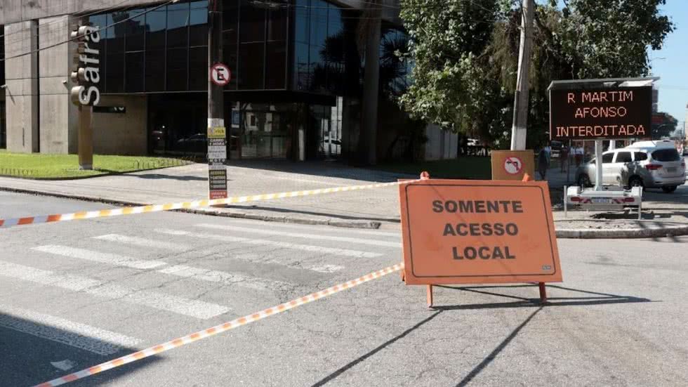Trechos do Centro de Santos mudam a partir desta quarta-feira (03) - Imagem: Reprodução/ Jornal da Orla