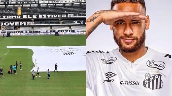 Últimos preparativos para a chegada do craque Neymar Jr. - Imagem: Reprodução/ Karina Faleiros