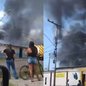 A causa do incêndio ainda não foi identificada - Imagem: Reprodução/ @itanhaem_litoral_e_regiao