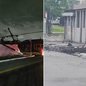 Carreta derrubou sete postes de energia elétrica durante acidente na Zona Noroeste de Santos. O motorista, de 50 anos, foi preso após o teste do bafômetro apresentar resultado positivo para álcool - Imagem: g1 Santos