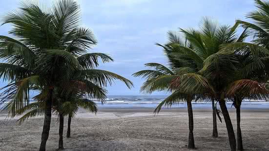 Mau cheiro! Vazamento da Sabesp causa desconforto em praia - Imagem: Reprodução/ Redes Sociais