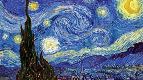 Noite Estrelada (1889), de Vincent Van Gogh - Imagem: Reprodução/ Papéis e Parede