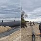 Obras no Estreito do Melão buscam conter o avanço da erosão e proteger comunidades tradicionais da Ilha do Cardoso, em Cananéia. Foto: Governo do Estado de São Paulo - Imagem: Divulgação / Governo do Estado de SP