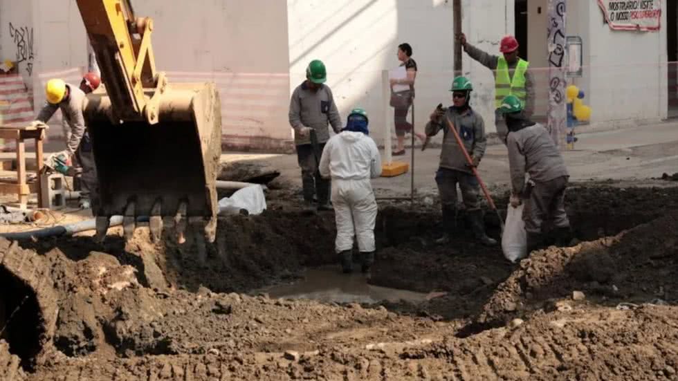 Obras do VLT deixam novo trecho no centro de Santos interditado; confira - Imagem: reprodução Prefeitura de Santos