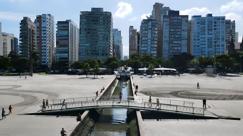 As mudanças também ocorrerão nas proximidades da Fonte do Sapo - Imagem: Prefeitura de Santos