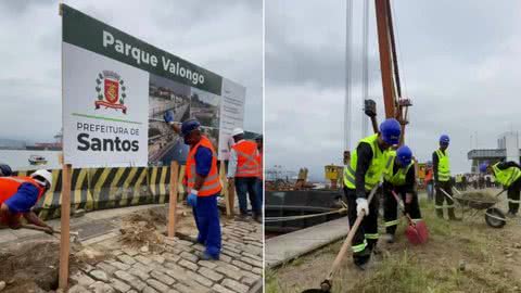 Primeira fase de obras do Parque Valongo começa em Santos - Imagem: reprodução Prefeitura de Santos