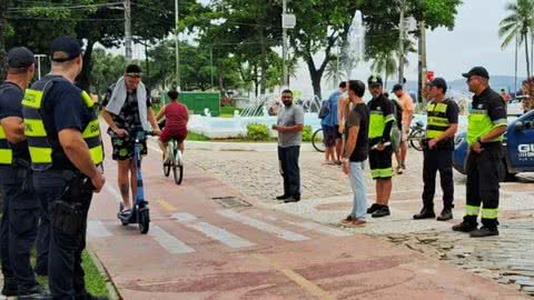 A empresa de patinetes chegou em Santos no ano passado - Imagem: Prefeitura de Santos