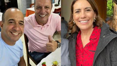 Rosana Valle e Rogério Santos irão disputar à prefeitura de Santos em outubro - Imagem: Instagram