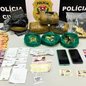 Autoridades apreenderam três sacolas contendo folhas de coca - Imagem: Reprodução/Polícia Civil