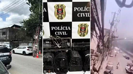 Polícia Desmantela Sistema de Vigilância de Criminosos em Cubatão - Imagem: Divulgação/ Polícia Militar