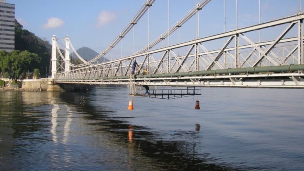 Ponte Pênsil em São Vicente - Imagem: Reprodução/Divulgação/IPT