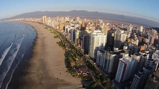 Turista é encontrado morto no mar no litoral de SP - Imagem: Divulgação/Marcelo Guedes/Prefeitura de Praia Grande