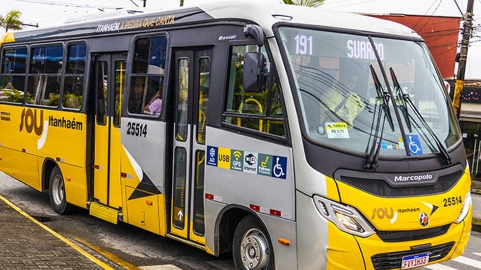 Ônibus municipais - Imagem: Reprodução/Prefeitura de Itanhaém