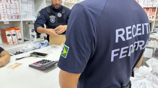 Ação abrangeu 14 estabelecimentos comerciais em toda a Baixada Santista - Imagem: Reprodução/Receita Federal