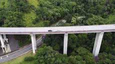 Nova pista da rodovia Tamoios - Imagem: Divulgação/ Governo SP