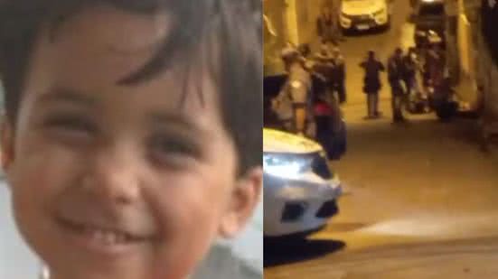 Ryan da Silva Andrade Santos, de 4 anos, estava brincando nas proximidades de sua residência quando foi atingido pelos disparos - Imagem: Reprodução/Arquivo Pessoal e Redes Sociais