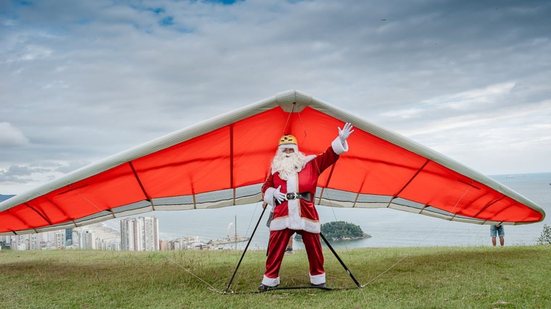 Papai Noel - Imagem; Reprodução/Prefeitura de São Vicente