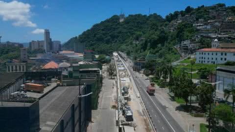 O plano estava em andamento nas planilhas da Construtora Macuco - Imagem: reprodução Prefeitura de Santos