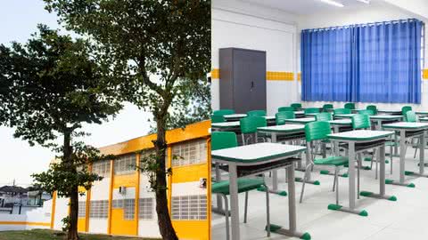 A escola atende 737 alunos nos anos iniciais do ensino fundamental - Imagem: Prefeitura de São Vicente