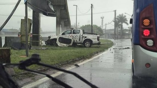 Uma segunda viatura também se envolveu em um acidente - Imagem: Divulgação/ Costa Norte