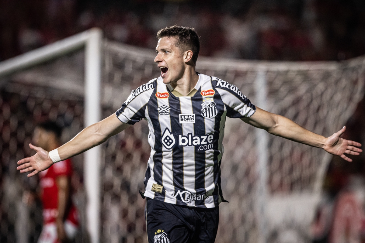 Julio Furch marcou seu 2º gol na Série B do Brasileirão - Imagem: Flickr/Santos